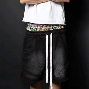 <b>Mens</b> Oversized Cargo <b>Shorts</b> Custom All Over <b>Camo</b> 3D Print Double Layer Elastic Waistband Outdoor Casual Wear - Product Image 3