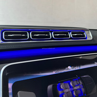 Nouveautés : 64 couleurs, éclairage ambiant LED pour grille d'aération Mercedes Benz Classe S W223, lampe d'ambiance lumineuse pour sortie d'air conditionné