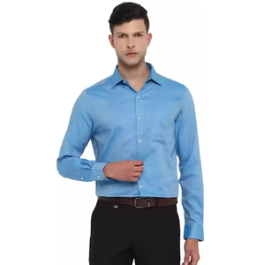 Chemise habillée pour homme, nouvelle conception OEM, manches longues, été, 100% coton, coupe ajustée, respirante, séchage rapide, écologique - Product Image 5
