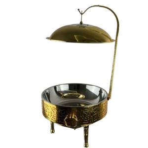 ถาดอุ่นอาหารบุฟเฟ่ต์สแตนเลสทรงกลมสีโรสโกลด์ ดีไซน์มาตรฐาน พร้อมขาตั้ง สำหรับโรงแรมและงานจัดเลี้ยงที่บ้าน ราคาประหยัด - Product Image 6