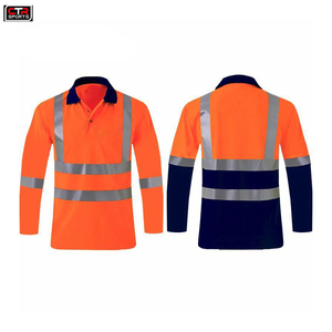 Latest Design Tow -Tone Working <b>Polo</b> <b>Shirts</b> Long Sleeve Men <b>Polo</b> <b>Shirts</b> Hi-<b>Vis</b> Reflective <b>Shirts</b> With for Men - Product Image 5
