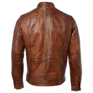 Veste en cuir véritable pour homme, matériau de qualité supérieure, vestes en cuir pour homme à prix abordable, veste en cuir pour homme - Product Image 4