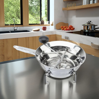 Tomatto Eco-vriendelijke RVS AISI304 18/10 20cm Spiegelpolijsting Opvouwbare Metalen Keukenhulpjes Gestempeld Handvat