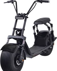 Ciclomotor eléctrico de grado industrial más vendido de 2000W, neumático grueso de 40 MPH, velocidad máxima de 50 millas, rango de crucero, disco dual OEM listo para enviar - Product Image 2