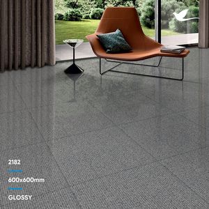 Azulejos de porcelana antideslizantes para exteriores, baldosas acústicas de color gris brillante de 600x600mm para suelo de baño, precio - Product Image 3