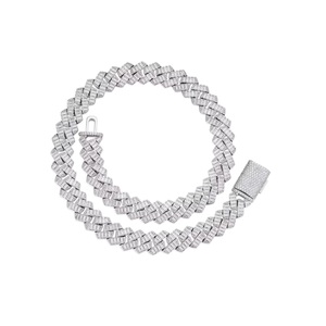 สร้อยคอคิวบันชุบเงินคุณภาพพรีเมียมสุดหรู สำหรับงานปาร์ตี้ งานดนตรี และเป็นของขวัญ ราคาดีที่สุด - Product Image 1