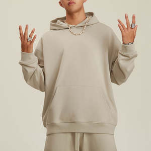 Sudadera con Capucha Unisex de Algodón de Alta Calidad, 380g, Sin Cordones, con Hombros Caídos, Ecológica, Forrada, Lisa, Bordada - Product Image 2