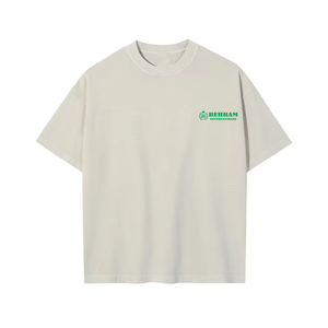 Camiseta de Cuello Redondo para Hombre, 100% Algodón Grueso, Corte Regular, Ecológica, Transpirable, Lavada al Ácido, Estilo Vintage - Product Image 5