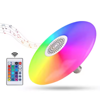 Ampoule de musique à LED RGB Changement de couleur Télécommande Haut-parleur stéréo sans fil Lumière colorée