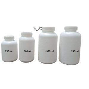 ขวด PET สีตามสั่งขนาด250มล. 300มล. 500มล. 750มล. บรรจุภัณฑ์สำหรับยาเม็ดฝาเกลียวสองชั้น9001 ISO - Product Image 1