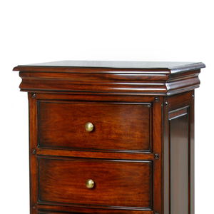 Gabinete de almacenamiento de tocador delgado para muebles de dormitorio de 6 cajones estrechos de madera maciza clásica para el hogar, Villa y Interior de Hotel - Product Image 5