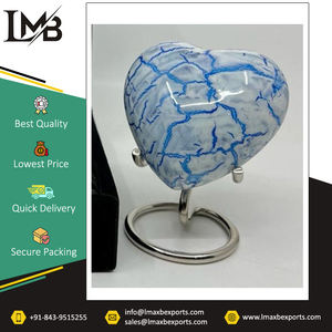 Exclusive Range of <b>Top</b> Quality Memorial Ashes Urn Custom Finish American Style Aluminium Material <b>Heart</b> Cremation Urns - Product Image 6