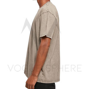 Camiseta extragrande de manga corta con lavado ácido para hombre de calidad superior, camiseta transpirable para niñas, camiseta en blanco de moda para mujer - Product Image 3