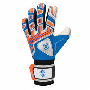 Gants de gardien de but en latex antidérapant de haute qualité, couleur personnalisée, avec fermeture à crochets et boucles et protection des doigts - Product Image 1