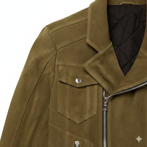 Veste de moto en cuir de vachette véritable personnalisée pour hommes avec col montant et logo avant Veste d'hiver imperméable du Pakistan - Product Image 2