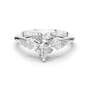 Anillo de moissanita de 14K con diseño de Halo oculto Joyería de lujo - Product Image 3