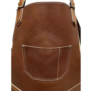 Genuine Leather Apron with Functional Pockets & Adjustable Straps for Trendy Kitchens Leather Apron - Product Image 2