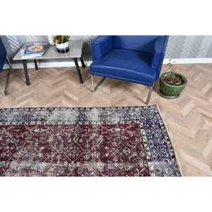 Alfombra Turca Grande, Alfombra Vintage de 5.2x8.6 pies, Alfombra de Lana con Puntos Rojos - Product Image 5