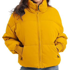 Veste d'hiver pour femme, style court, vêtement d'extérieur chaud, léger, en polyester/nylon, respirant, imperméable, coupe-vent, rapide - Product Image 3