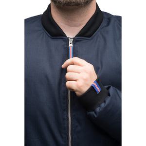 แจ็คเก็ตบอมเบอร์ผู้ชายคุณภาพสูงแบบกำหนดเอง แบรนด์ OEM แจ็คเก็ตบอมเบอร์ลำลองสำหรับผู้ชาย ผลิตจากวัสดุที่ดีที่สุด - Product Image 5