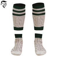 Chaussettes de compression athlétiques personnalisées pour hommes en Spandex/Polyester, style bavarois Oktoberfest Lederhosen, anti-bactériennes, décontractées, invisibles