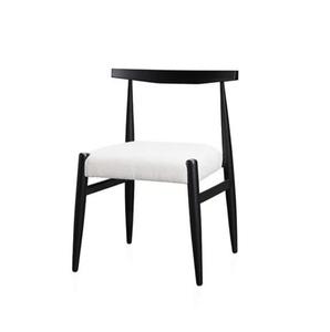 Silla de comedor moderna de madera maciza de teca, asiento tapizado impermeable, muebles para el hogar para uso en interiores y exteriores para apartamentos - Product Image 3