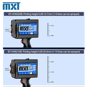 Cầm tay máy in phun 12.7 25.4 Kích thước in ấn nhanh chóng làm khô mực ngày nhãn QR mã vạch tấm nhựa máy in phun - Product Image 3