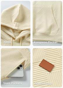 Conjunto de Sudadera con Capucha y Pantalones 100% Algodón, Ropa Urbana de Invierno, Ligera, Ecológica, Transpirable, con Cordón y Estampado - Product Image 4