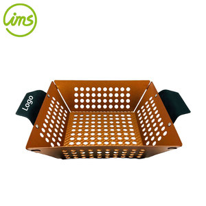 Cesta cuadrada antiadherente para parrilla de carne vegetal - Product Image 1