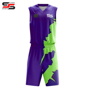 Uniforme de basket-ball jeunesse pour adultes chemises uniformes d'équipe de basket-ball personnalisées et d'entraînement avec ensembles de shorts numéro de nom personnalisé - Product Image 1