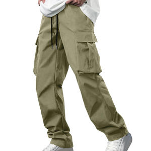 Usine OEM/ODM, vente en gros, nouveau design, pantalon cargo pour homme de haute qualité, imperméable, élastique, pour l'extérieur, avec plusieurs poches, en coton - Product Image 3