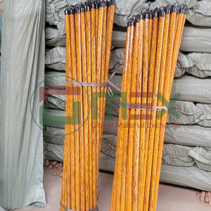 GMEX Eco Friendly <b>Wooden</b> <b>Handle</b> Plastic <b>Broom</b> Head <b>Broom</b> Easy Clean Classic Design 120cm - Product Image 4