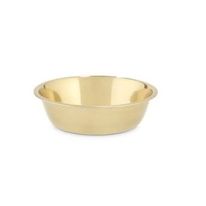 Cuenco alimentador de mármol y Metal dorado para mascotas, con superficie brillante esmaltada, tazón de alimentación con estampado personalizado para perros y animales - Product Image 1