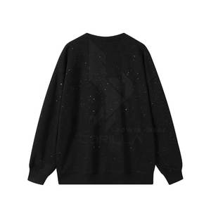 Meilleur sweat-shirt décontracté pour homme en coton 100% avec strass, imperméable, nouveau design imprimé numériquement, faible MOQ, prix de gros, hiver - Product Image 5