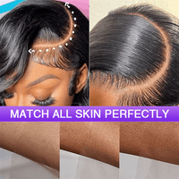 Perruque Bob Coupe Droite Cheveux Vierges Vietnamiens avec Lace Frontal, Perruque Bob Courte sans Colle Double Drawn Lisses