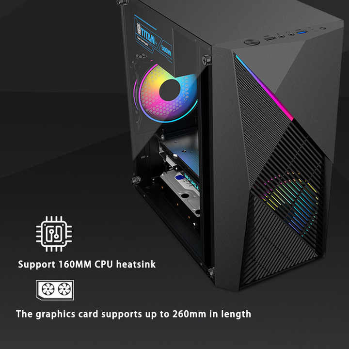 Custom Matx Mini Itx Tower Metal Desktop PC Gaming Case