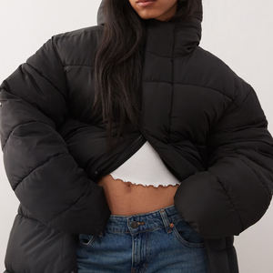 Vêtements décontractés de haute qualité à prix d'usine, veste longue unisexe OEM, prix de gros, logo personnalisé, nouvelle veste d'hiver imperméable pour femmes - Product Image 5