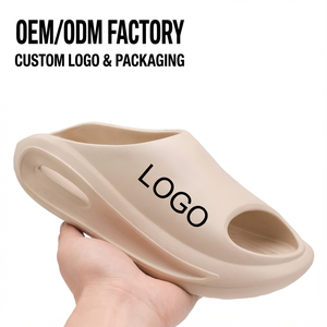 BreezeStep Erkek Özel Logolu EVA Nefes Alabilen Su Geçirmez Açık Hava Terlikleri Kaymaz Kalın Tabanlı Günlük Yazlık Terlikler - Product Image 1