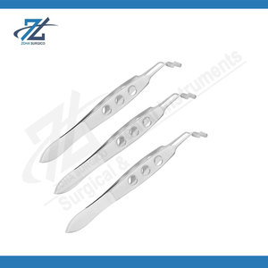 Pince à épiler ophtalmique professionnelle pour massage des paupières, en acier inoxydable, instrument de chirurgie plastique cosmétique, fabriqué au Pakistan - Product Image 4