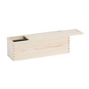 Hộp gỗ với ngăn các tông cho 1 Chai 750 ml tiêu chuẩn. Kích thước nội bộ: 33.9x9.5x9.5 - Product Image 2