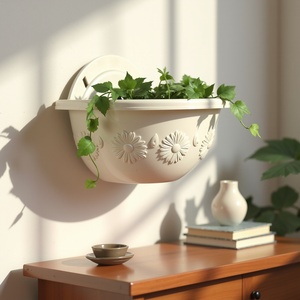 PRECIO BAJO Medio redondo Montado en la pared BIEN DISEÑADO Decoración Accesorio para el hogar Maceta - Product Image 3