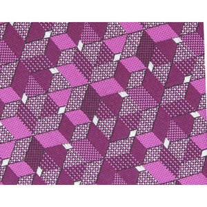 Cravatta Classica da Uomo Alfani, Motivo Geometrico Rosa, Taglia Unica, Slim, in Lana Jacquard, Design Floreale, Animale, a Righe o a Pois, Ideale per Regali - Product Image 3