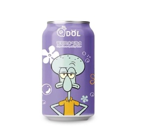 Nueva Llegada, Refresco QDOL de Bob Esponja con Sabor a Fresa, 330 ml, Bebida con Sabor a Fresa para Exportación - Product Image 1