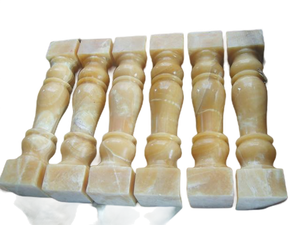 Balaustrada de mármol ónix, pasamanos de escaleras de ónix, balaustre de barandilla de ónix - Product Image 3