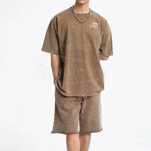 Fabricante de fábrica Camisetas de verano hechas a medida Conjunto de camisetas de verano de lavado ácido de moda - Product Image 4