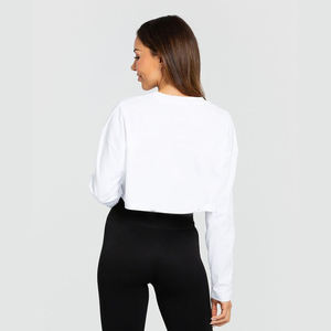 Camiseta Deportiva de Manga Larga para Mujer, Ecológica, 100% Algodón Orgánico, Transpirable, de Secado Rápido, Holgada, para Gimnasio, Yoga - Product Image 4