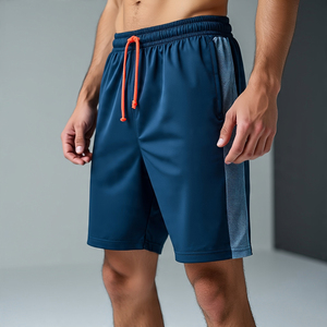 กางเกงวิ่งออกกำลังกายพิมพ์ลายตาข่ายพิมพ์ซับลิเมชันสำหรับผู้ชายกางเกงวิ่งเล่นบาสเก็ตบอลใส่เล่นฟิตเนสยิมกางเกงขาสั้นผ้าตาข่ายพิมพ์ลายสำหรับผู้ชาย - Product Image 1