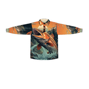 2025 camiseta de pesca de torneos personalizados de moda de manga larga de secado rápido UPF 50 + transpirable que absorbe la humedad para la pesca australiana - Product Image 4