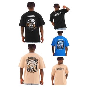 Camiseta Extra Grande, Estilo Urbano, Estampado Vintage, Talla Grande, Algodón Grueso, OEM ODM - Product Image 5