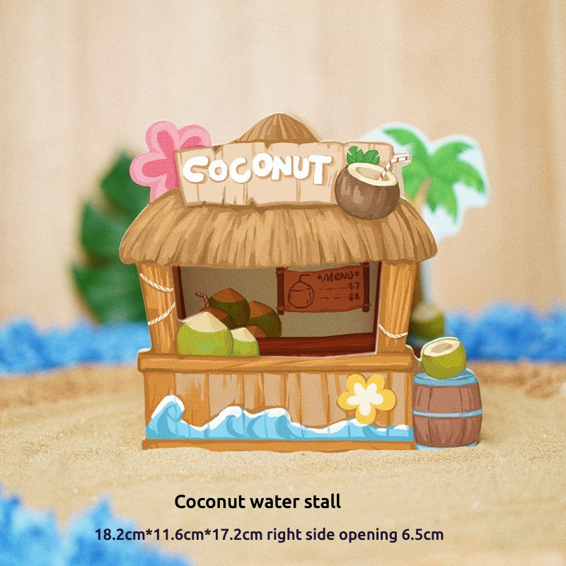 brown /(Coconut water stand)